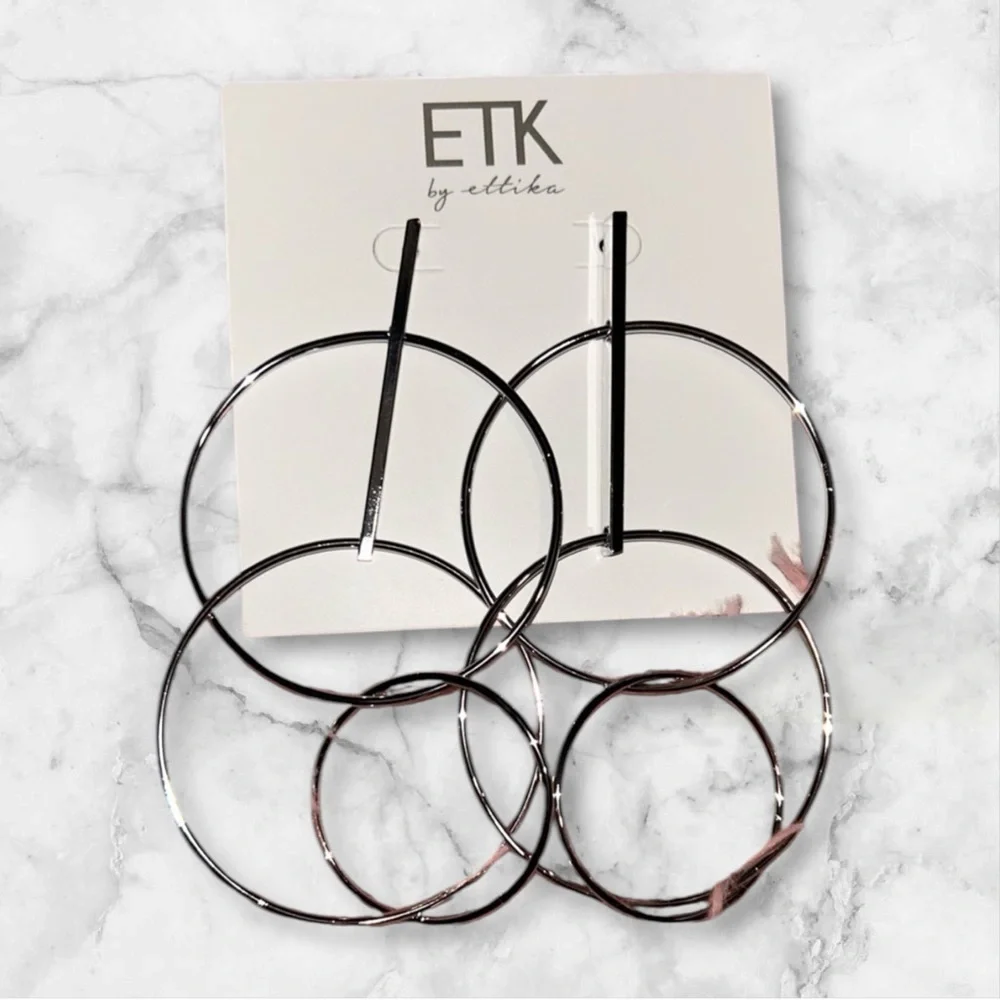 Ettika Circle Dangle Earrings